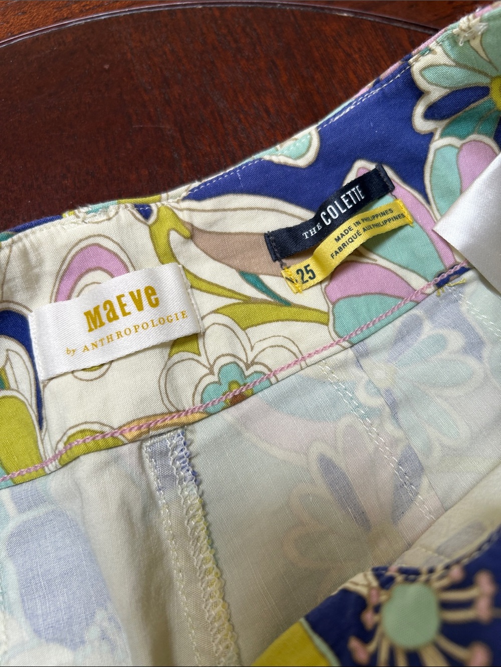 Maeve Floral Wide-Leg Pants in Pastel Multicolor - Picture 3 of 5